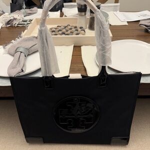 Tory Burch Ella patent large tote